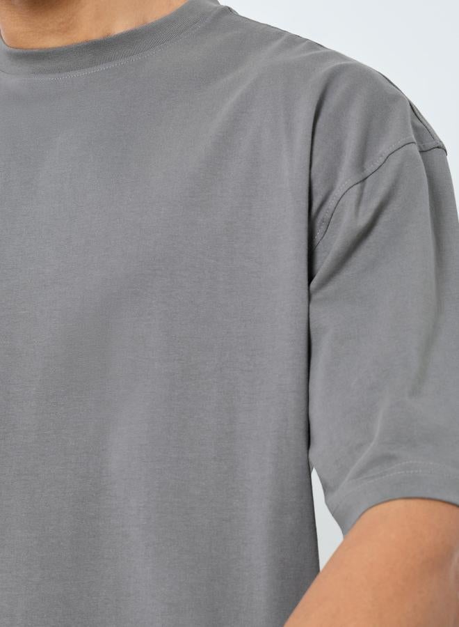 Styli Men Monochrome Boxy Fit Cotton T-Shirt - Image 5